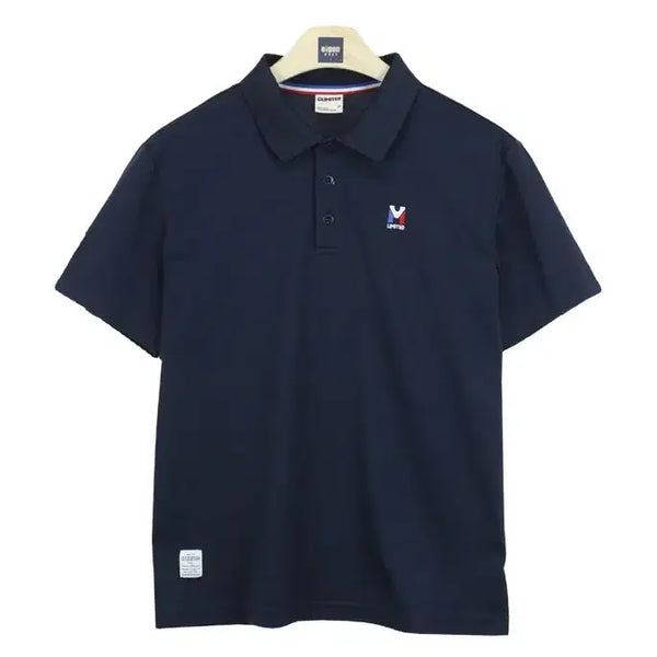 [BUNJANG] Millet Men's Short-Sleeve Polo T-Shirt Dark Navy Size 100 / 22337 밀레 반팔 카라티 100 남자 등산 티셔츠 브랜구제
