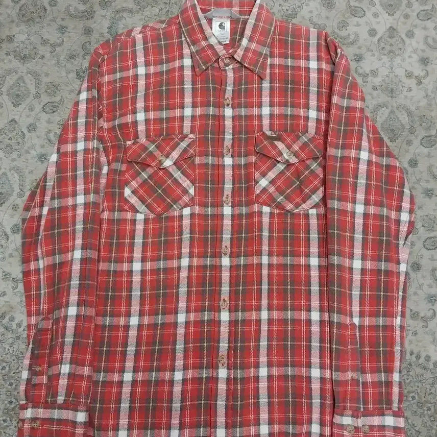 [BUNJANG] Carhartt Flannel Pocket Check Shirt XL / 칼하트 플란넬 포켓 체크 셔츠 XL