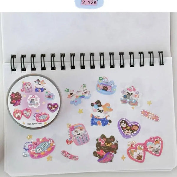 [BUNJANG] Sosoroun Y2K Kiss Cut Sticker Roll / 소소로운 Y2K 키스컷