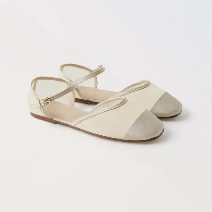 [BUNJANG] Zara Organza Strap Mesh Mary Jane Ballet Flat Shoes Sandals / 정가 4만원대 택채 새상품) 자라 zara 오간자 스트랩 메쉬 메리제인 발레 플랫슈즈 샌들