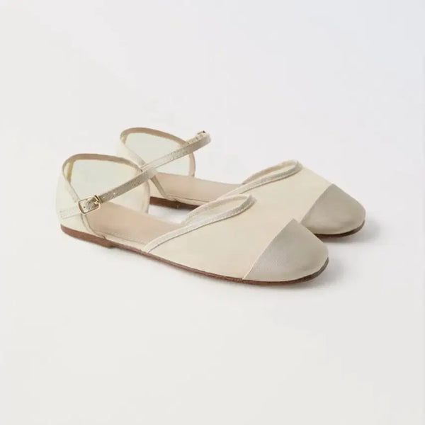 [BUNJANG] Zara Organza Strap Mesh Mary Jane Ballet Flat Shoes Sandals / 정가 4만원대 택채 새상품) 자라 zara 오간자 스트랩 메쉬 메리제인 발레 플랫슈즈 샌들