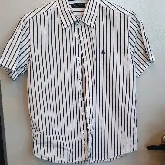 [BUNJANG] Beanpole Striped Short-Sleeve Shirt Size 100 / 빈폴 반팔 셔츠 스트라이프 100