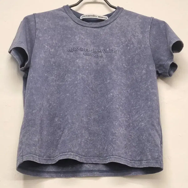 [BUNJANG] Alexander Wang Cropped Logo T-Shirt / 55)알렉산더왕 크롭 반팔 티셔츠