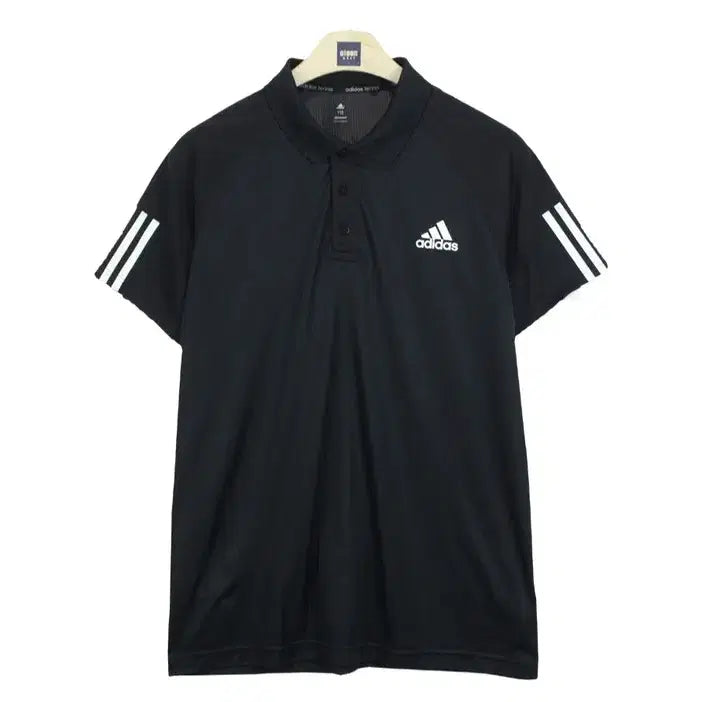 [BUNJANG] Adidas Tennis Climacool T-Shirt Size 105 Black / 22338 아디다스 테니스 클라이마쿨 반팔티 105 카라티 브랜구제