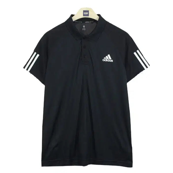 [BUNJANG] Adidas Tennis Climacool T-Shirt Size 105 Black / 22338 아디다스 테니스 클라이마쿨 반팔티 105 카라티 브랜구제