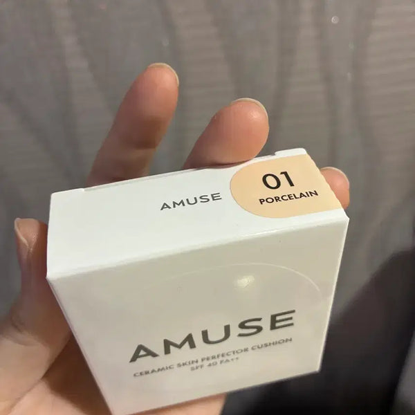 [BUNJANG] AMUSE Ceramic Skin Perfector Cushion Refill Porcelain / 어뮤즈 세라믹 쿠션 포슬린 리필