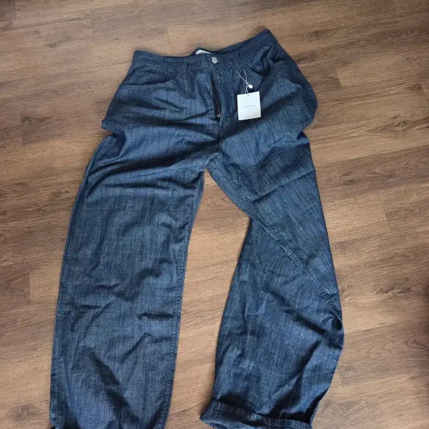 [BUNJANG] Steadyeverywhere Relaxed Chambray Pants Size 2 / 스테디에브리웨어(sew) 릴렉스드 샴브레이 팬츠 2사이즈