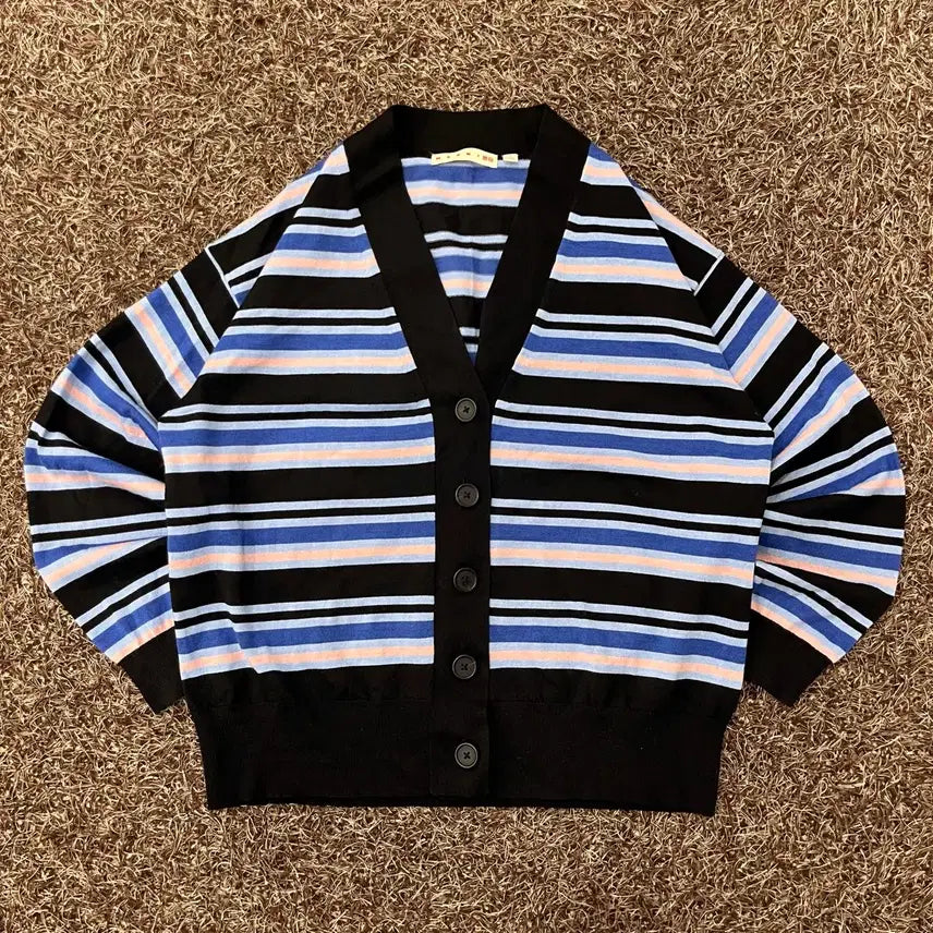 [BUNJANG] Marni x Uniqlo Multicolor Stripe Cardigan / S 마르니 유니클로 멀티컬러 스트라이프 가디건