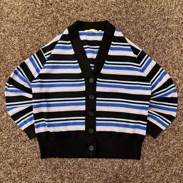 [BUNJANG] Marni x Uniqlo Multicolor Stripe Cardigan / S 마르니 유니클로 멀티컬러 스트라이프 가디건