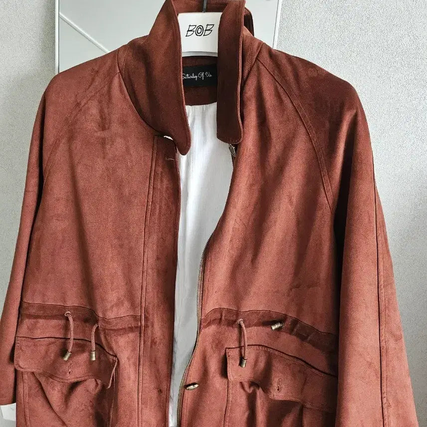 [BUNJANG] STU Women's Leather Field Jacket Brown / stu 에스티유 우먼 레더 필드 자켓 브라운