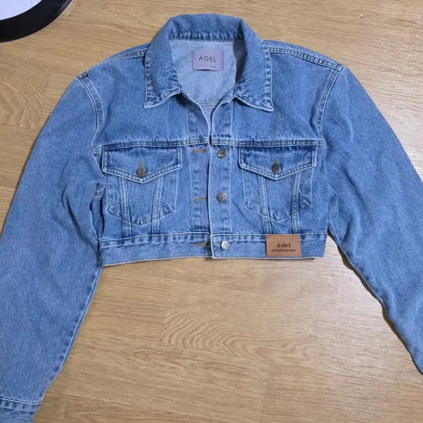 [BUNJANG] ADEL Cropped Denim Jacket / 아델 크롭 데님 청자켓