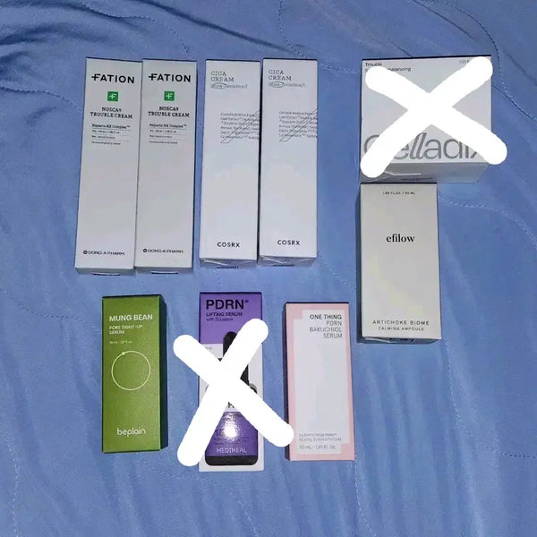 [BUNJANG] Assorted Skincare and Makeup Bundle / 파티온 코스알엑스 비플레인 원씽 에필로우 에뛰드 크림 세럼 앰플