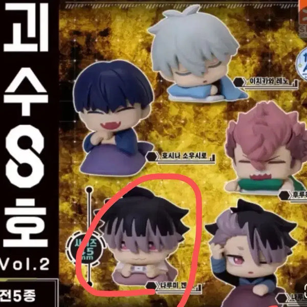 [BUNJANG] Kaiju No. 8 Onemutan Vol. 2 Gacha Narumi Gen (Covered Hair Version) Figure / 괴수 8호 오네무탄 2탄 가챠 나루미 겐 A