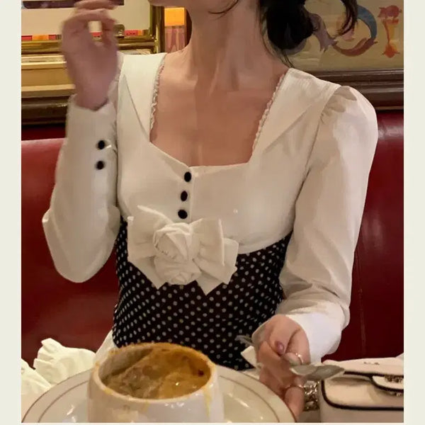 [BUNJANG] Seokuki Marilyn Ribbon Blouse (M) / 서쿠키 메를린 리본 블라우스 M