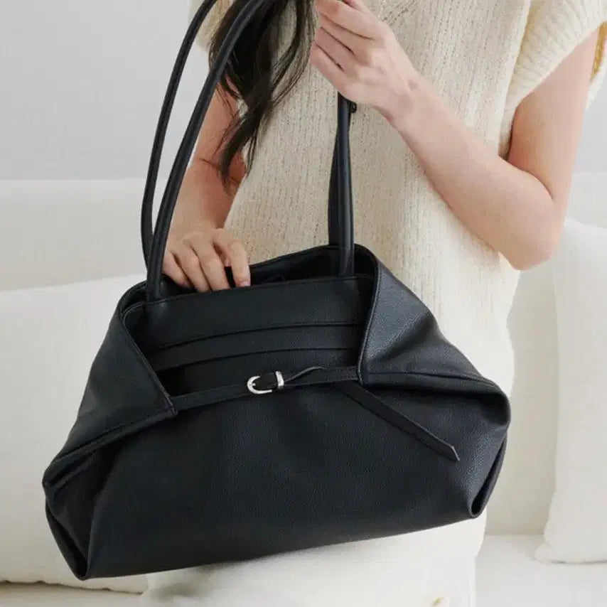 [BUNJANG] Be My Mood Plie Bag Grain Black / 비마이무드 플리에백 PLIE BAG 그레인블랙