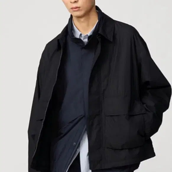 [BUNJANG] Uniqlo C Cotton Short Blouson Black L / [새상품] 유니클로 C 코튼 쇼트 블루종 블랙  L