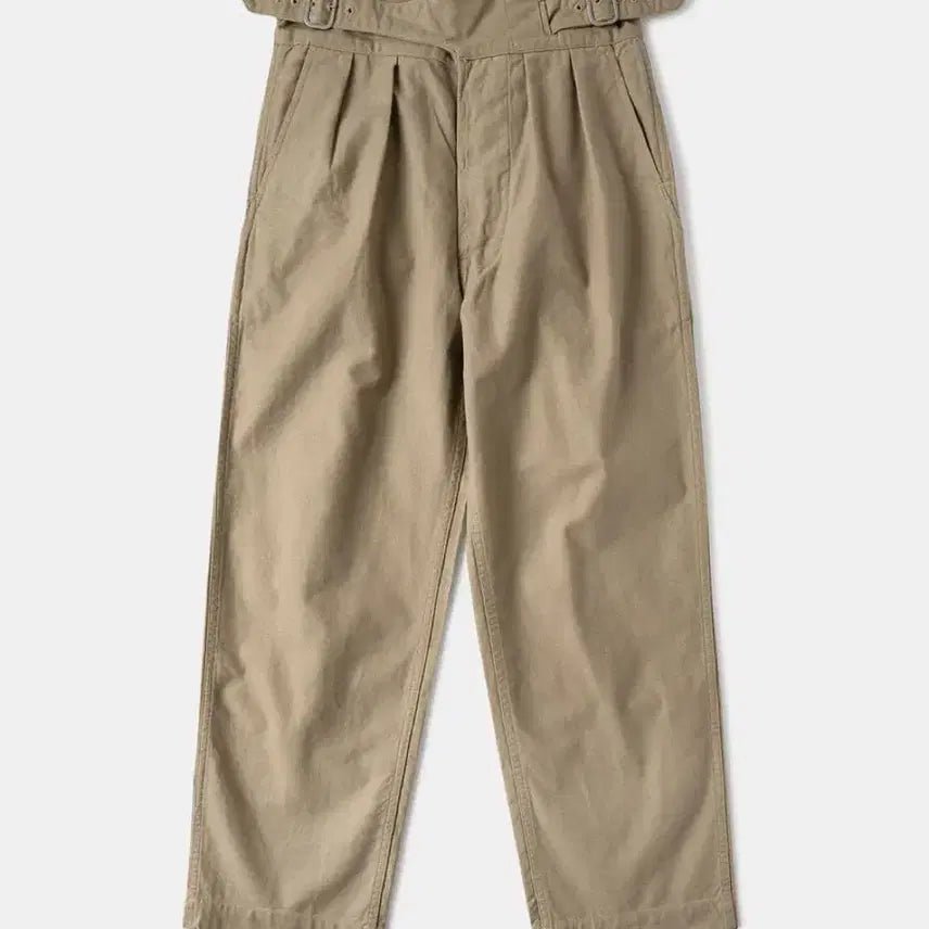 [BUNJANG] Bronson Non Stock 1945 British Army Gurkha Twotuck Khaki Drill Pants / 브론슨 논스탁 1945 영국군 구르카 투턱 카키 드릴 팬츠 베이지