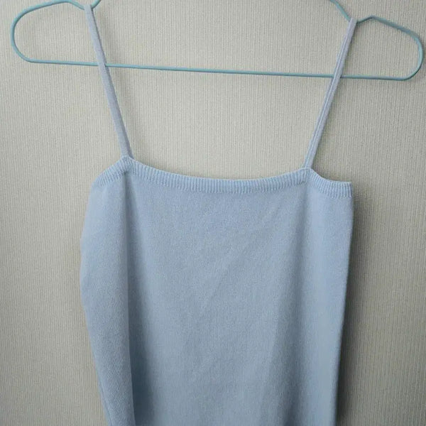 [BUNJANG] Sleeveless Knit Top / 나시 니트 탑 (학생용)