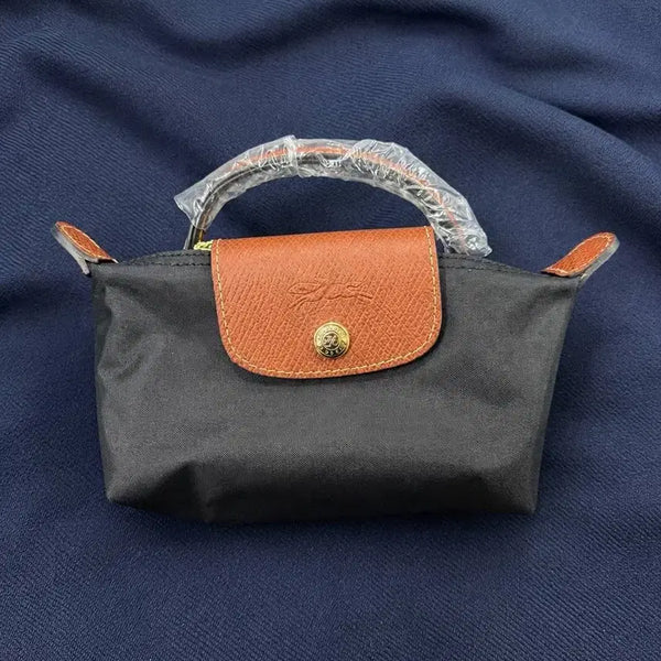 [BUNJANG] Longchamp Le Pliage Original Handle Pouch Black / 롱샴 플리아쥬 오리지널 핸들 파우치 블랙
