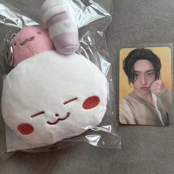 [BUNJANG] ATEEZ Goods Mingi Photocard Included Doll Cupsleeve / 에이티즈 굿즈 인형 컵슬리브 민기 포카포함