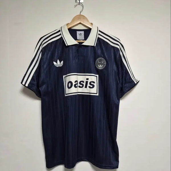 [BUNJANG] Adidas Oasis Collaboration Jersey Collar T-Shirt / 아디다스 오아시스 반팔