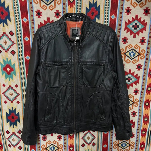 [BUNJANG] Harley-Davidson Men's Genuine Cowhide Leather Rider Jacket XL/105 / 할리데이비슨 남성 천연 소가죽 라이더 가죽자켓 XL/105