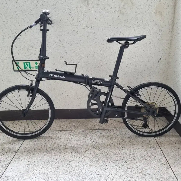 [BUNJANG] Titicaca Flight P7 Folding Bicycle Black / 티티카카 플라이트 P7 블랙 접이식 자전거 미니벨로 팝니다 ^^