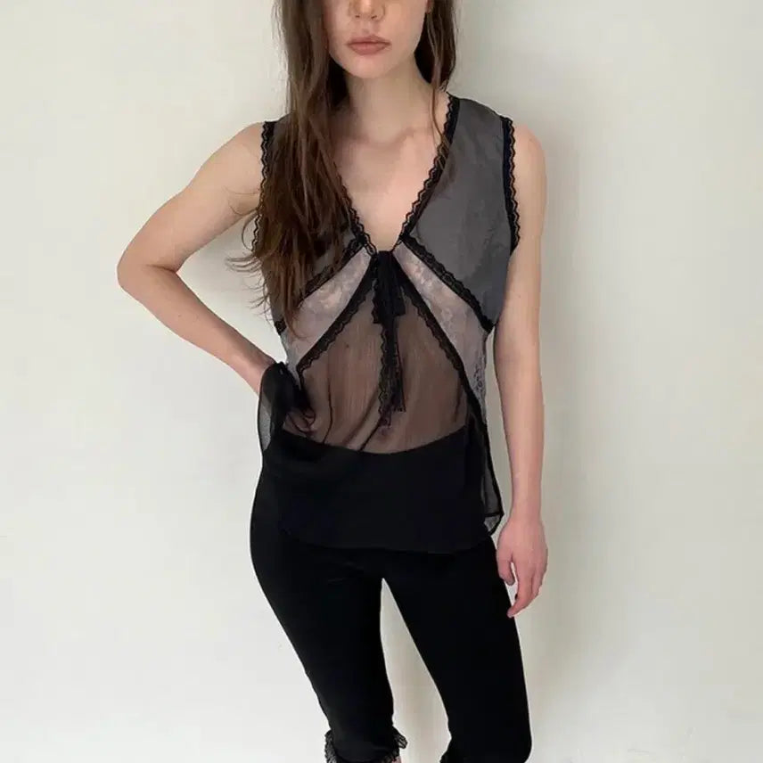 [BUNJANG] Baekro Camisole Black OS / 백로 캐미솔 블랙