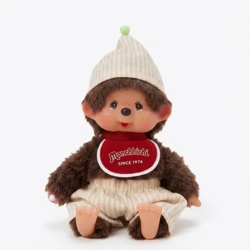 [BUNJANG] Monchhichi/Renabear/Rabuvu Handmade Doll Clothes (Stripe Pattern, Hat Set) / 몬치치ss 레나베어xs 라부부 호환 핸드메이드 인형옷