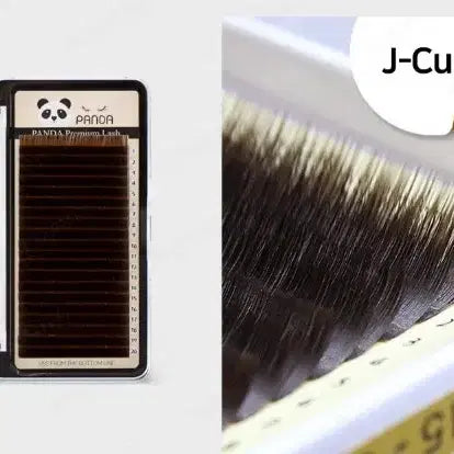 [BUNJANG] Panda Premium Split Lash Dark Brown J Curl, JC Curl, C Curl Eyelash Extension Material / J컬 팬더  스플릿래쉬 다크브라운 J컬,JC컬,C컬 속눈썹연장재료 속눈