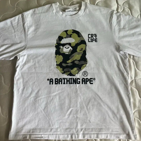 [BUNJANG] BAPE CR7 Life Short Sleeve T-Shirt Size L / 베이프 CR7 라이프(life) 반팔 L사이즈 팔아요 -택도 포함-