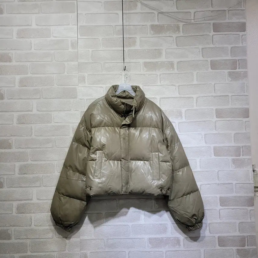 [BUNJANG] Glossy Poly Padded Jacket Free Size / ㅎ2113 유광 폴리 패딩 F