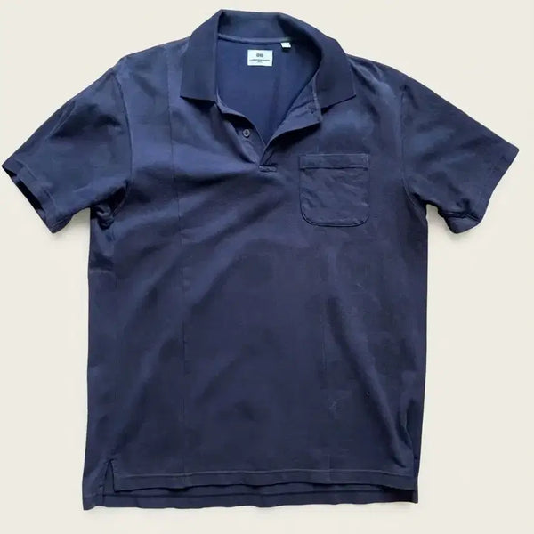 [BUNJANG] Uniqlo x Engineered Garments PK T-Shirt Navy L / 유니클로 x 엔지니어드가먼츠 pk티셔츠 (카라티) L