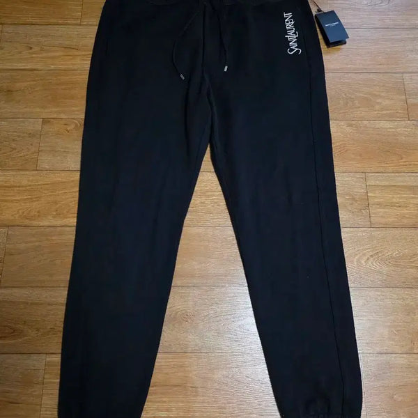 [BUNJANG] Saint Laurent Logo Embroidered Jogger Pants / 생로랑 로고 자수 조거 팬츠