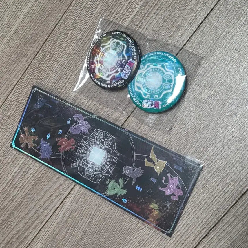[BUNJANG] Digimon Exhibition 1st Week Special Bookmark Badge Digivice All Versions (Sealed) / 디지몬전 1주차 특전 책갈피 뱃지 all 버전 미개봉 디지바이스