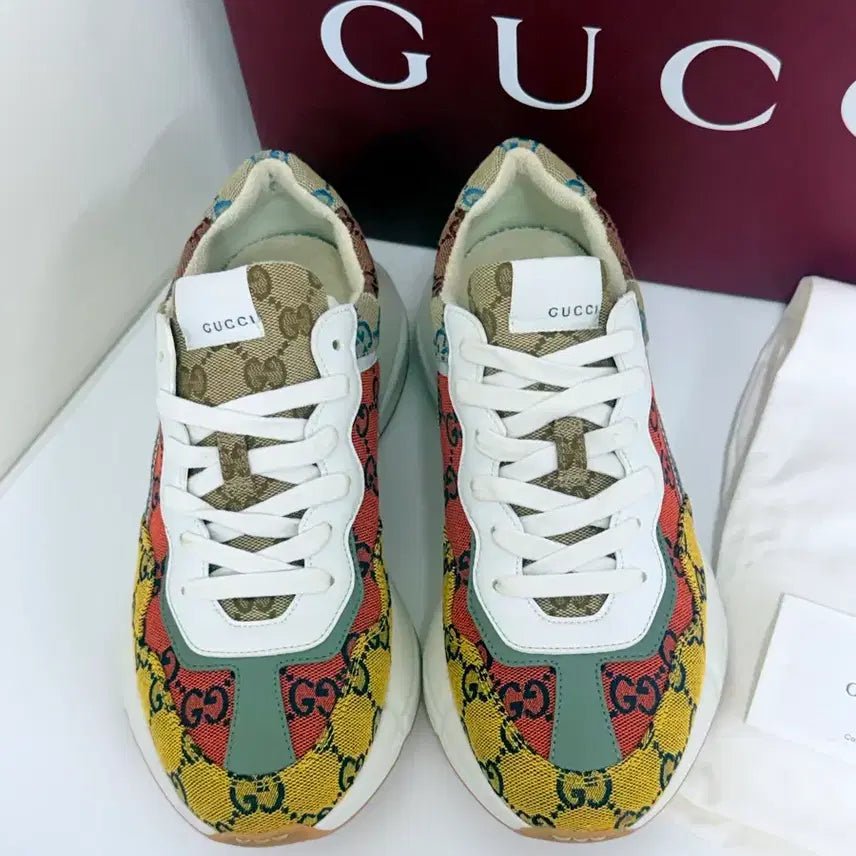 [BUNJANG] Gucci Rhyton Multi Chunky Sole Sneakers / 구찌 멀티 청키솔 라이톤 9(280)