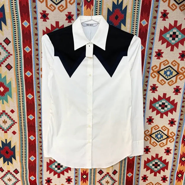 [BUNJANG] Neil Barrett Italian Black & White Dress Shirt XXS / 닐바렛 이태리 블랙 화이트 드레스 셔츠 XXS
