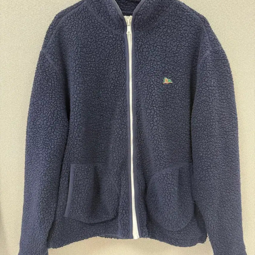 [BUNJANG] Drakes Navy Bouclé Fleece Zip-Up XL / 드레익스 네이비 부클 플리스 XL 팝니다.