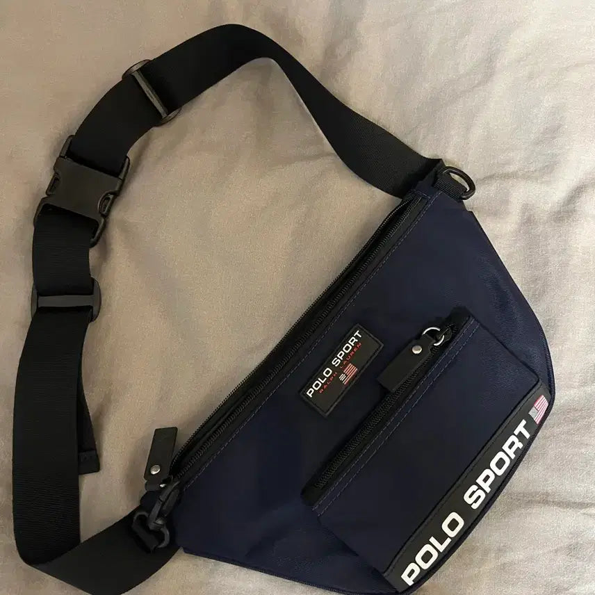 [BUNJANG] Polo Sport Waist Bag Navy Crossbody Bag / 폴로 스포츠 웨이스트백 네이비 크로스백 새제품