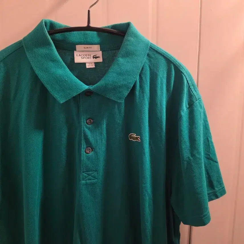 [BUNJANG] Lacoste Green Short Sleeve Polo T-Shirt 2XL / 2XL 라코스테 반팔 카라티 녹색