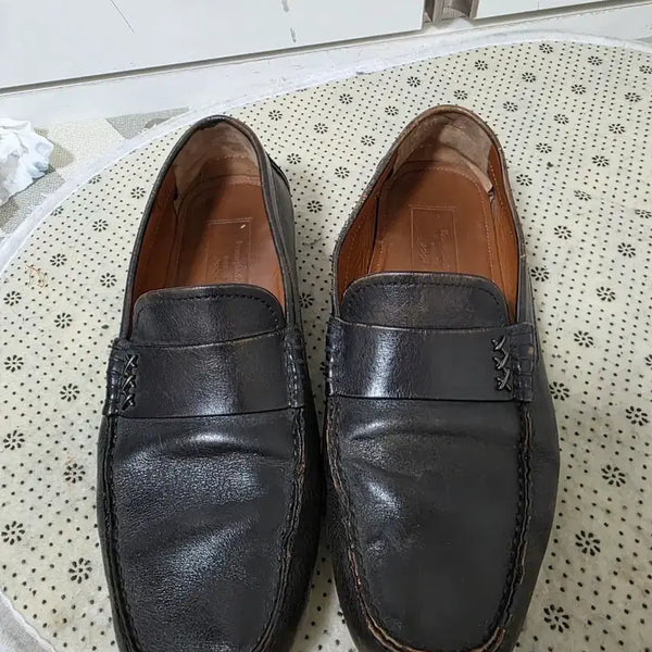 [BUNJANG] Zegna Leather Loafers Black / 제냐 가죽 로퍼 블랙