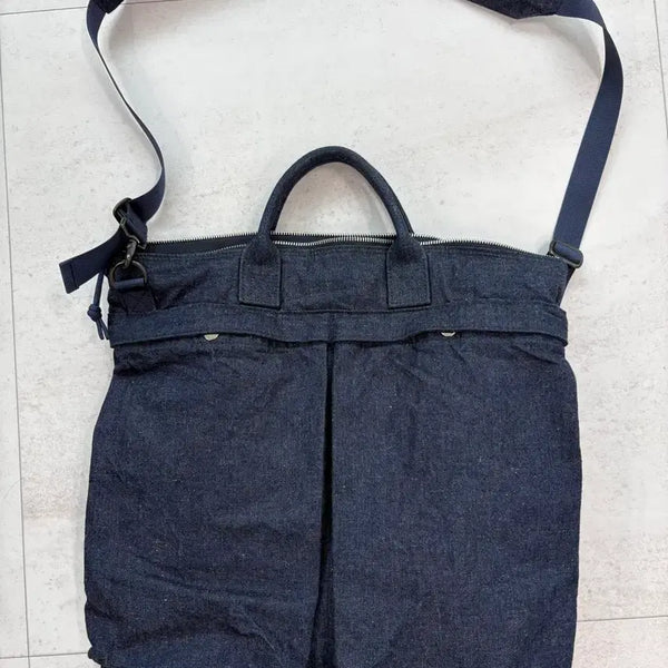 [BUNJANG] Cactus Sewing Club Jelt Denim Helmet Bag / 캑터스소잉클럽 Jelt Denim 헬멧백