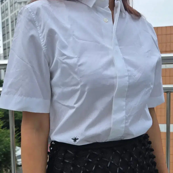 [BUNJANG] Dior Embroidered Bee Shirt / 디올셔츠37 새것 (정품) 꿀벌자수