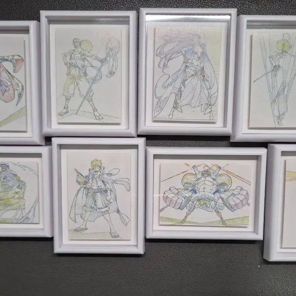 [BUNJANG] One Piece Original Art Magnet Set (Luffy and 7 Others) / 원피스 원화 마그넷 루피 등 8개 일괄