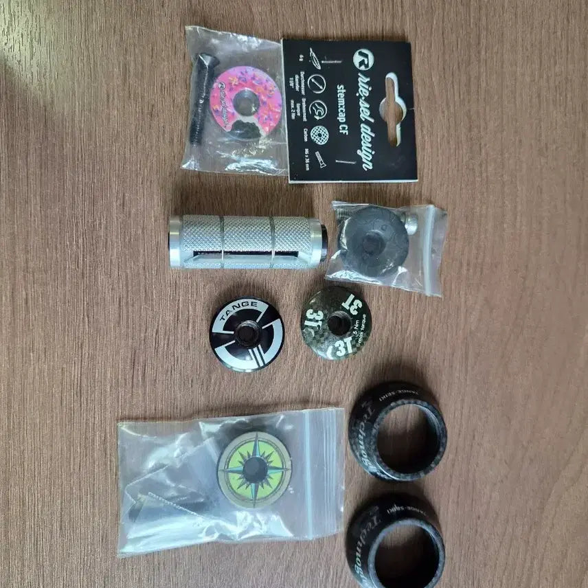 [BUNJANG] Risel Design Donut & Tange Carbon Top Caps Bundle Set / 탑캡일괄판매