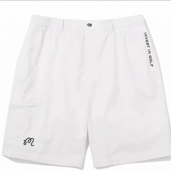[BUNJANG] Malbon Golf Shorts White / 말본골프웨어 반바지 흰색