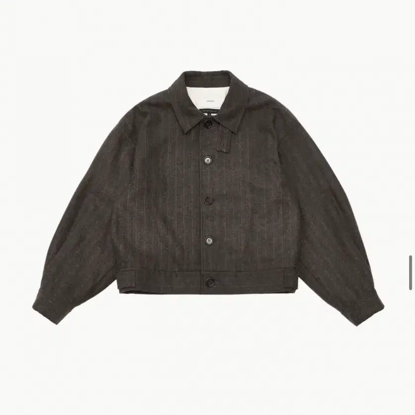 [BUNJANG] Amomento 23FW Padded Crop Wool Jacket Brown / 아모멘토 23fw 패디드 크롭 울 자켓