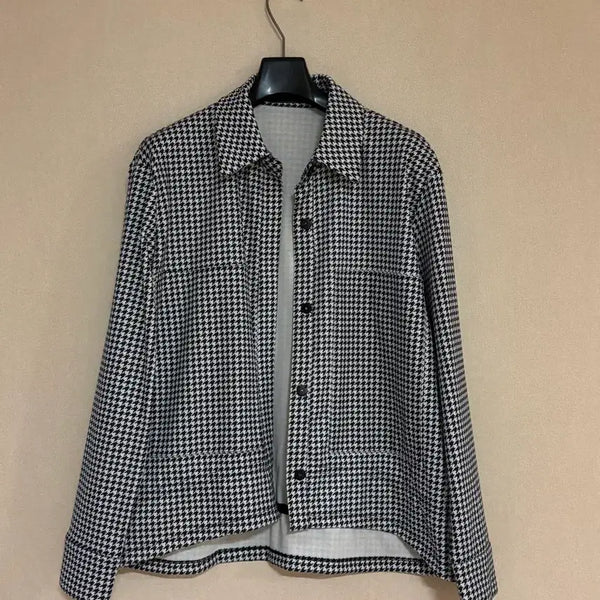 [BUNJANG] Vera Wang Houndstooth Shirt Jacket / 베라왕 셔츠자켓 66 하운드투스