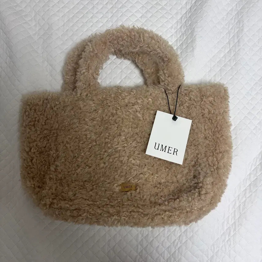 [BUNJANG] UMER Teddy Bear Winter Tote Bag / UMER 유메르 겨울 토트백 새상품