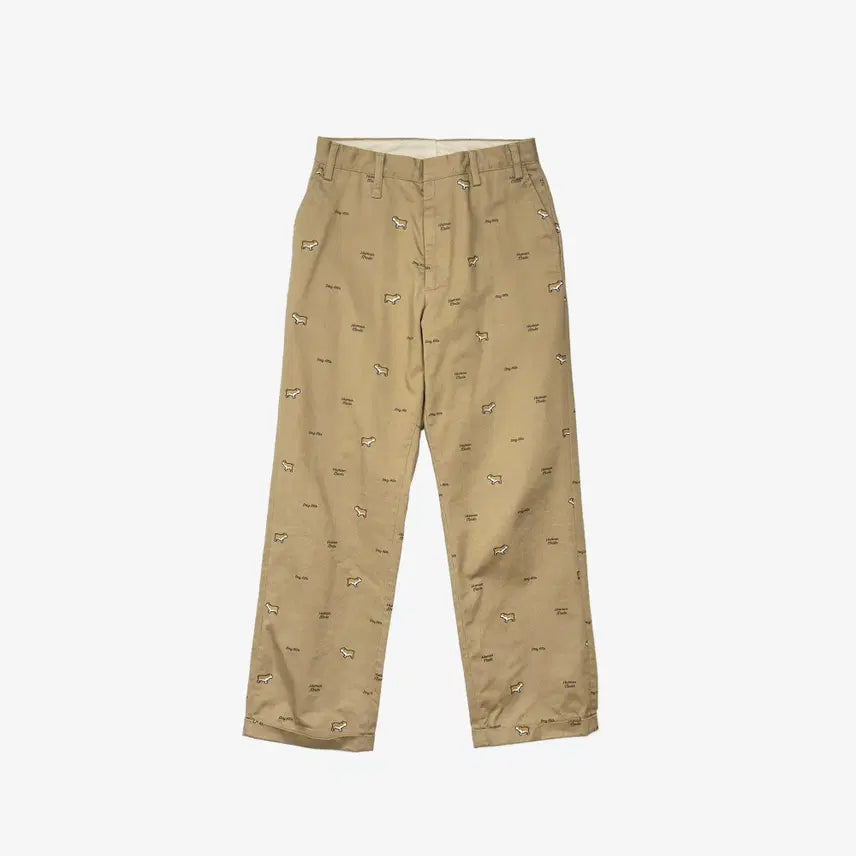[BUNJANG] Human Made Dog Chiffon Printing Chino Pants XL Beige / [XL] 휴먼메이드 도그치프린팅 치노팬츠 0FPWB6OM